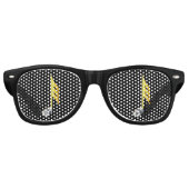 金ゴールドのミュージカル注1/32 レトロサングラス (正面)