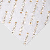 金ゴールドのメリークリスマスの印刷されたティッシュペーパー 薄葉紙 (詳細)