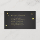 金ゴールドのメリークリスマスの星 割引カード (裏面)