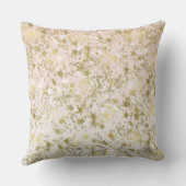 金ゴールドのモモは紙吹雪の抽象芸術を主演します クッション (裏面)