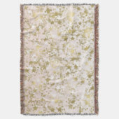 金ゴールドのモモは紙吹雪の抽象芸術を主演します スローブランケット (正面縦)