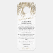 金ゴールドのヤシの木は歓迎の邪魔をし結婚ない ドアノブサイン (裏面)