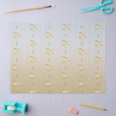 金ゴールドのヤシグラデーションの木 薄葉紙 (クラフト)