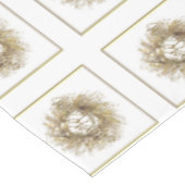 金ゴールドのリースのメリークリスマスのテーブルクロス テーブルクロス (アングル)