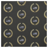 金ゴールドのリースの警察は印を付けます ファブリック (見本)