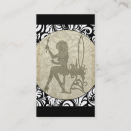 金ゴールドのヴィンテージのダマスク織の神の優雅 名刺