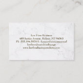 金ゴールドの万年筆のロゴ | 金ゴールド背景 名刺 (裏面)