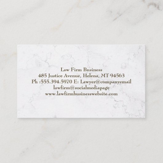 金ゴールドの万年筆のロゴ | 金ゴールド背景 名刺 (裏面)