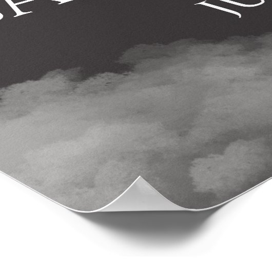 金ゴールドの上に月の星の赤ちゃんシャワー歓迎サイン ポスター (角)