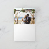 金ゴールドの世界地図は写真カード感謝していしています サンキューカード (内部)