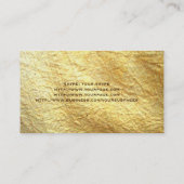 金ゴールドの両側をカスタマイズ、あと波を絵を描いて下さい 名刺 (裏面)