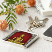 金ゴールドの仏の報酬Keychain キーホルダー (側面)