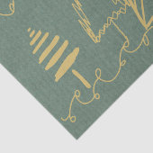 金ゴールドの休日の木 薄葉紙 (詳細)