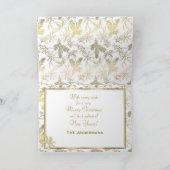 金ゴールドの優雅によって刻まれるヒイラギのカスタムの写真 シーズンカード (内部)