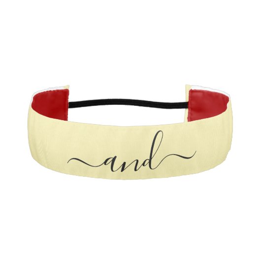 金ゴールドの光沢のあるクリスマススター、金ゴールドと黒の前足 アスレチックヘッドバンド (正面)