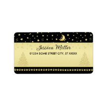 金ゴールドの光沢のあるクリスマススター、金ゴールドと黒の前足