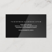 金ゴールドの公正はかりで測さ |リーガルロゴ 名刺 (裏面)