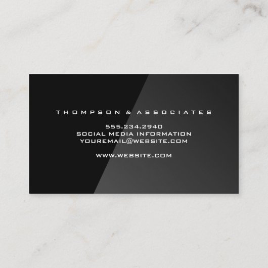 金ゴールドの公正はかりで測さ |リーガルロゴ 名刺 (裏面)