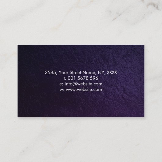 金ゴールドの円の霊気の治療の記号 名刺 (裏面)