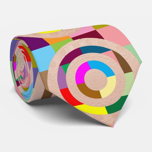 金ゴールドの円を結合して下さい ネクタイ (ロール)