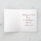 金ゴールドの写真のキンセアニェラの赤いサンキューカード サンキューカード (内部)