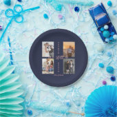 金ゴールドの写真コラージュを更新 ペーパープレート (パーティー)