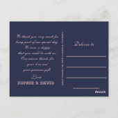 金ゴールドの写真コラージュを更新 ポストカード (裏面)