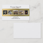 金ゴールドの写真撮影のカメラのフィルムのストリップ 名刺 (正面/裏面)