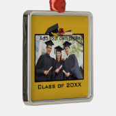 金ゴールドの写真/年の卒業 メタルオーナメント (右)