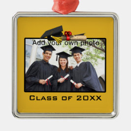 金ゴールドの写真/年の卒業 メタルオーナメント