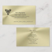 金ゴールドの効果のフェニックスのロゴのチームリーダーをテストして下さい 名刺 (正面/裏面)