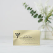 金ゴールドの効果のフェニックスのロゴのチームリーダーをテストして下さい 名刺 (スタンド正面)