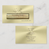 金ゴールドの効果の贅沢な語り手の顔、カウンセラー 名刺 (正面/裏面)