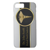 金ゴールドの医学のケリュケイオン- iPhoneの場合 Case-Mate iPhoneケース (裏面)