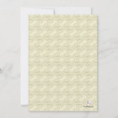 金ゴールドの十字の宗教招待状 招待状 (裏面)