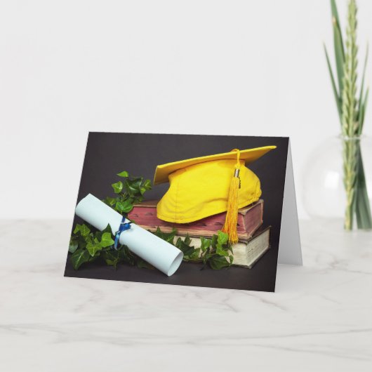 金ゴールドの卒業上限 カード (正面)