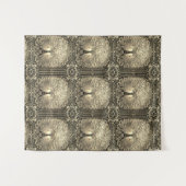 金ゴールドの古素朴代 タペストリー (正面(横))