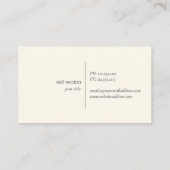 金ゴールドの名刺が付いている黄色い大理石 名刺 (裏面)