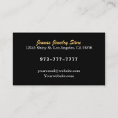 金ゴールドの名刺のために現金に換えて下さい 名刺 (裏面)