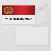 金ゴールドの名刺のロゴ 名刺 (正面/裏面)