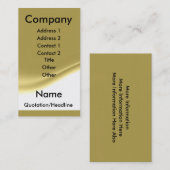 金ゴールドの名刺 名刺 (正面/裏面)