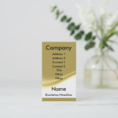 金ゴールドの名刺 名刺 (スタンド正面)