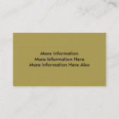 金ゴールドの名刺 名刺 (裏面)