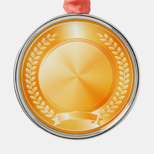 金ゴールドの名誉勲章 メタルオーナメント (正面)