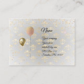 金ゴールドの吹き王室の出し、丸い名刺 名刺 (正面)