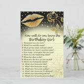 金ゴールドの唇どのくらいよく誕生日の女の子を知っている (スタンド正面)