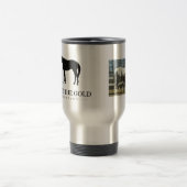 金ゴールドの基礎ベビーの写真のコップを受継いで下さい トラベルマグ (中央)