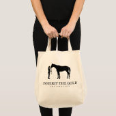 金ゴールドの基礎ロゴのトートを受継いで下さい トートバッグ (正面(商品))