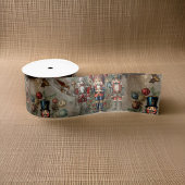 金ゴールドの夢のようなナツクラッカークリスマスフェスティバル サテンリボン