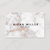 金ゴールドの大理石が付いている美しくエレガントな名刺 名刺 (正面)